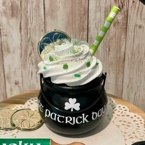 ⤵️🆕 St Patrick day mini leprechaun pot | faux topper